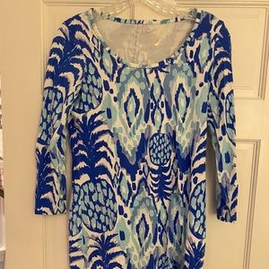 Preppy Lily Pulitzer Ikat pima cotton dress